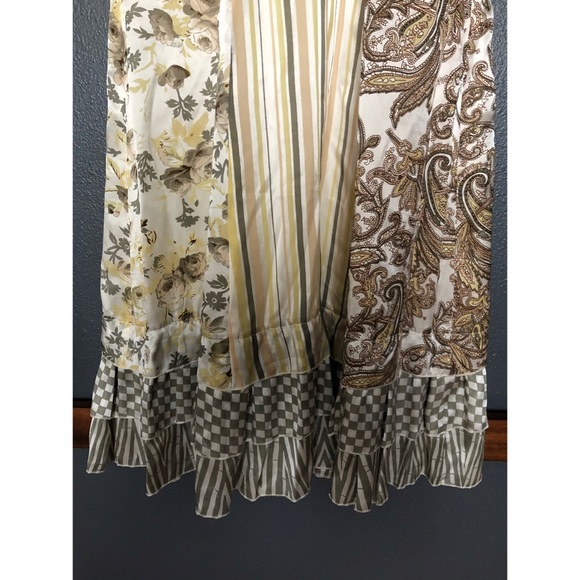 Chan Luu x Anthropologie Silk Mixed Print Dress - Picture 4 of 11